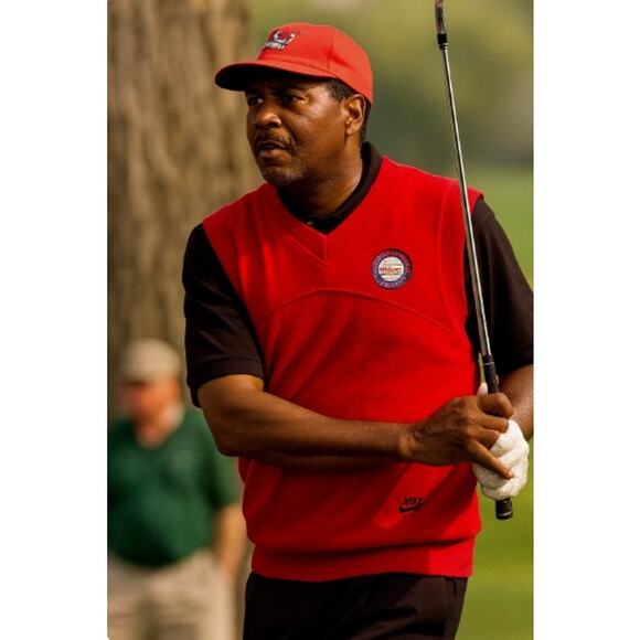 Vintage 90s Nike Golf Red Fleece Vest Men’s XL Payless Celebrity Classic - Picture 7 of 7